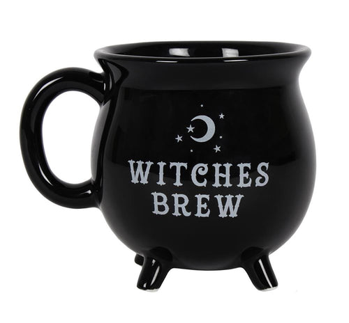 Black Witches Brew Cauldron Mug