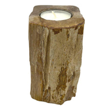 Load image into Gallery viewer, Petrified Wood Candle Holder - Single Tall