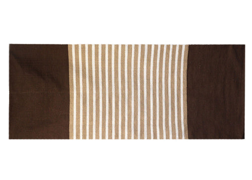 Dark Brown Indian Cotton Rug