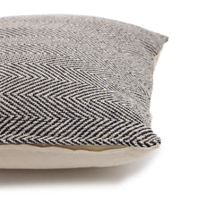 Load image into Gallery viewer, Herringbone Fine Grey Classic Cushion Cover