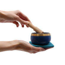 Load image into Gallery viewer, Chakra Pyramid Singing Bowl Gift Set