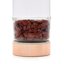 Load image into Gallery viewer, Red Jasper Crystal Glass Tea Infuser Bottle