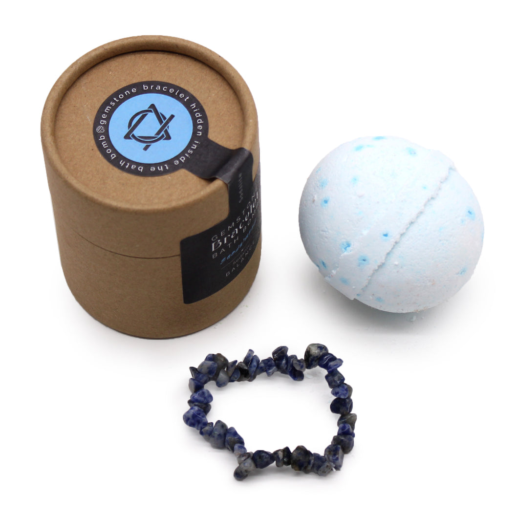 Sodalite Crystal Jewellery Bath Bomb