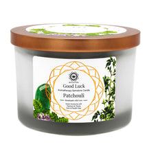 Load image into Gallery viewer, Patchouli and Green Aventurine Gemstone Candle For Good Luck