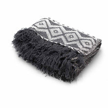 Load image into Gallery viewer, Grey Geometric Comfort Throw