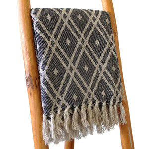 Boho Black & Biege Regency Comfort Throw