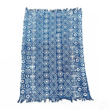 Load image into Gallery viewer, Desi Stripes Design Handmade Indigo Throw