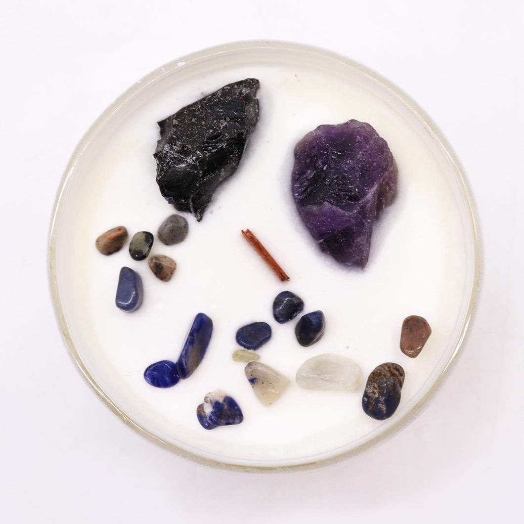 Solar Plexus Chakra Crystal Candle