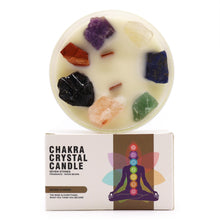 Load image into Gallery viewer, Seven Chakras Large Crystal Candle
