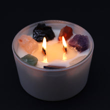 Load image into Gallery viewer, Seven Chakras Large Crystal Candle