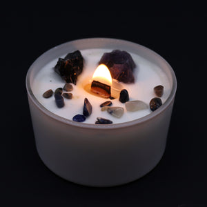 Solar Plexus Chakra Crystal Candle