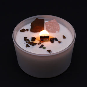 Sacred Chakra Crystal Candle