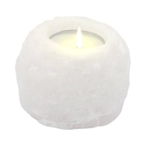 Crystal Rock Himalayan Salt Candle Holder