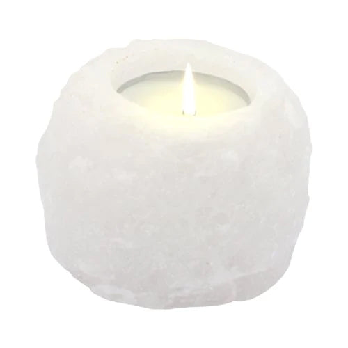 Crystal Rock Himalayan Salt Candle Holder