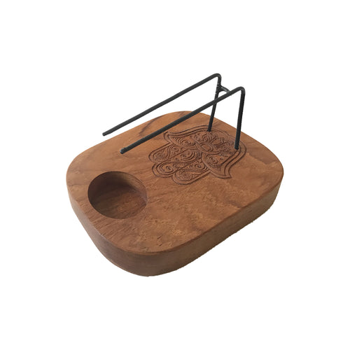 Wooden Palo Santo Heater  - Hamsa Design