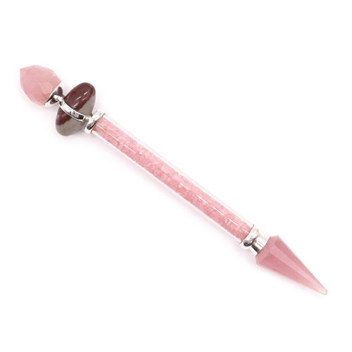 Rose Quartz Shiva Lingam Magic Wand - Love