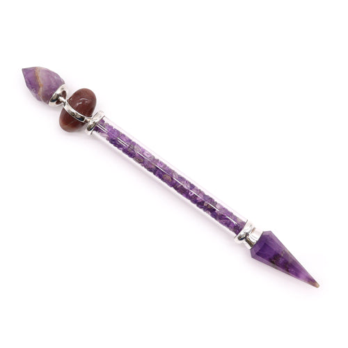 Amethyst Shiva Lingam Magic Wand - Success