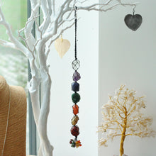 Load image into Gallery viewer, Seven Chakra Hanging Chakra Stone Pendant
