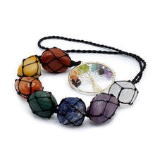 Load image into Gallery viewer, Tree Of Life Hanging Chakra Stone Pendant