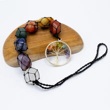 Load image into Gallery viewer, Tree Of Life Hanging Chakra Stone Pendant