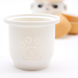 Orange Panda Teapot Set & Three Cups