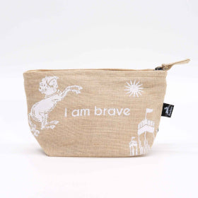I Am Brave Jute Pouch
