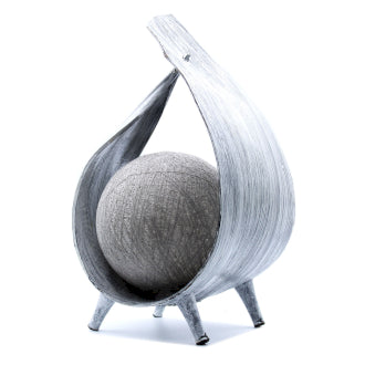 Greywash Wrapover Natural Coconut Lamp