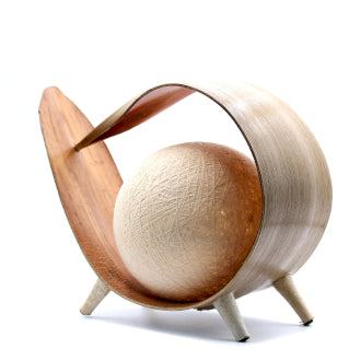 Natural Loop Wrapover Natural Coconut Lamp