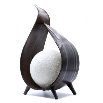 Chocolate Wrapover Natural Coconut Lamp