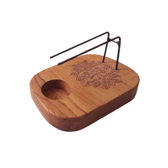 Wooden Palo Santo Heater  - Mandala Design