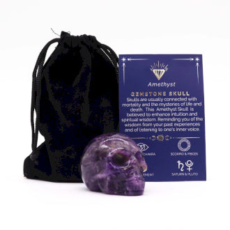 Large Amethyst Crystal Skull