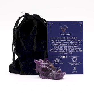 Small Amethyst Crystal Dragon Head