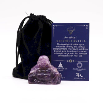 Large Amethyst Crystal Buddha
