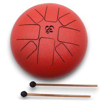 Red Om Hapi Drum 22cm x 16cm