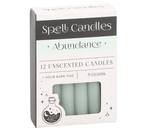 Pack of 12 Abundance Spell Candles