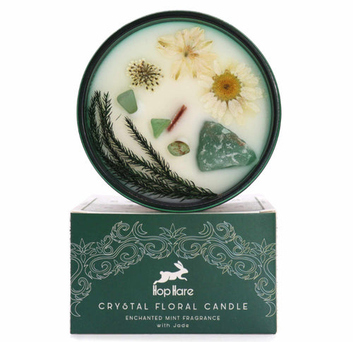 Crystal Flower Candle - The Magician