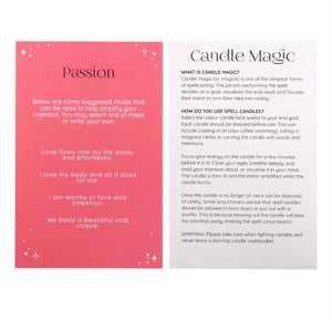 Pack of 12 Passion Spell Candles