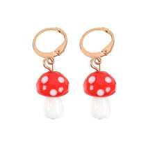 Load image into Gallery viewer, Toadstool Dangle Earrings