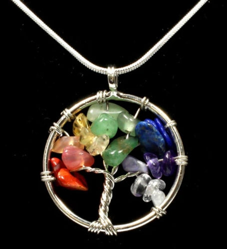 Chakra Tree of Life Pendant Necklace