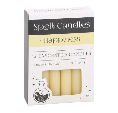 Pack of 12 Happiness Spell Candles