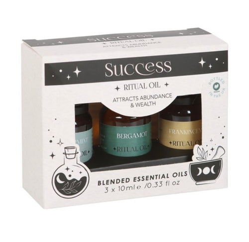 Set Of 3 Success Ritual Blended Essential Oils