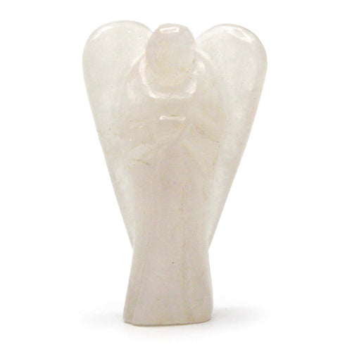 Hand Carved Rock Quartz Angel