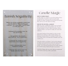 Load image into Gallery viewer, Pack of 12 Banish Negativity Spell Candles