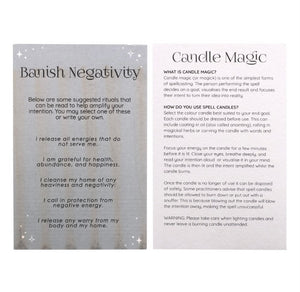 Pack of 12 Banish Negativity Spell Candles
