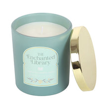 Load image into Gallery viewer, The Enchanted Library Leather, Patchouli &amp; Amber Candle