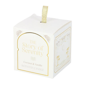 The Story of Serenity Coconut & Vanilla Candle