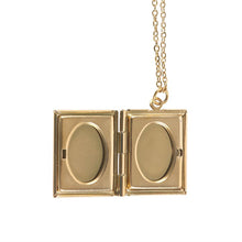 Load image into Gallery viewer, Book Shaped Locket Necklace in Gift Box