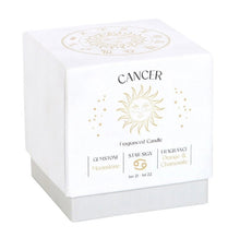 Load image into Gallery viewer, Cancer Orange &amp; Chamomile Crystal Zodiac Candle