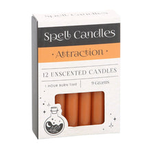 Load image into Gallery viewer, Pack of 12 Attraction Spell Candles