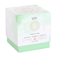 Load image into Gallery viewer, Leo Orange &amp; Bergamot Crystal Zodiac Candle